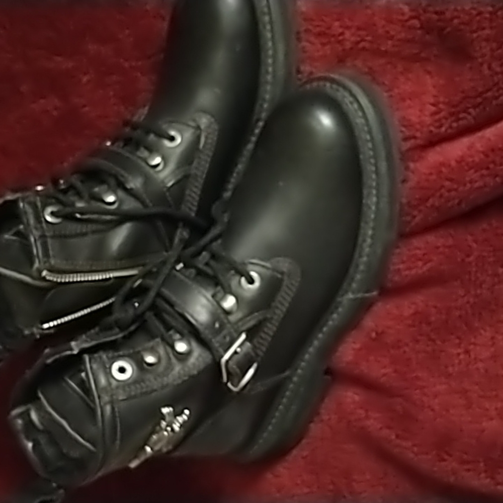Woman's Harley Davidson combat boots 7:1/2